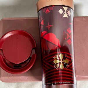 Starbucks Red Holiday Travel Tumbler 12Fl.Oz.